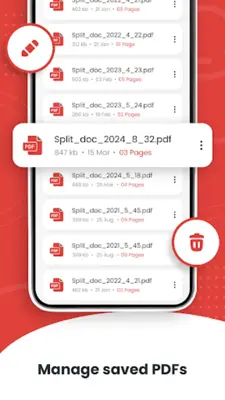 Split PDF, Remove PDF Pages android App screenshot 0