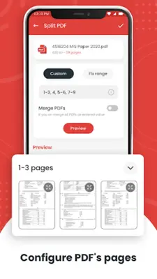 Split PDF, Remove PDF Pages android App screenshot 2